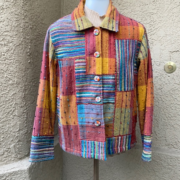 Vintage Jackets & Coats Vintage Multicolored Travelsmith Cotton